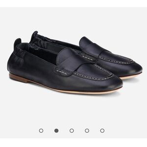 AGL Mara Pure Leather Italian Loafer Black Size 39